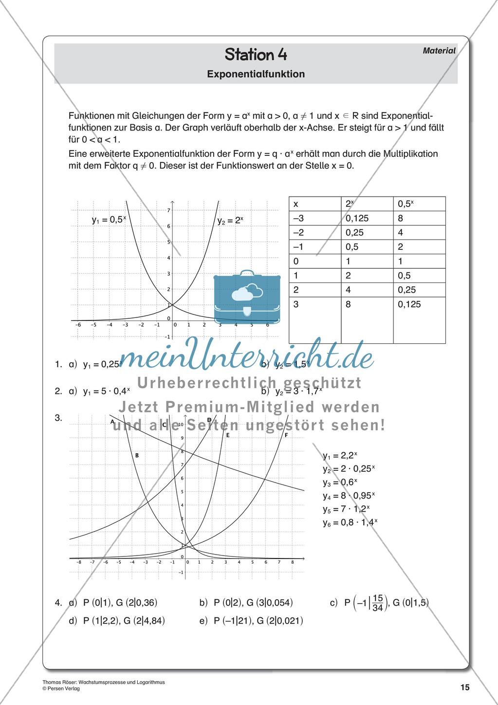 Wachstumsprozesse und Logarithmus Preview 17