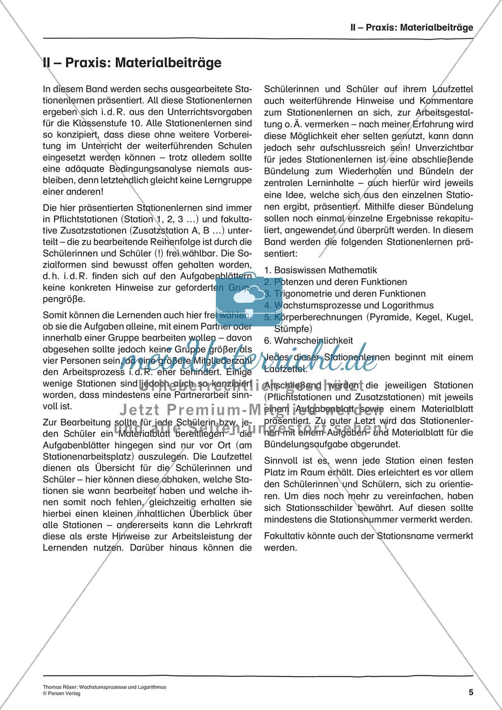 Wachstumsprozesse und Logarithmus Preview 7