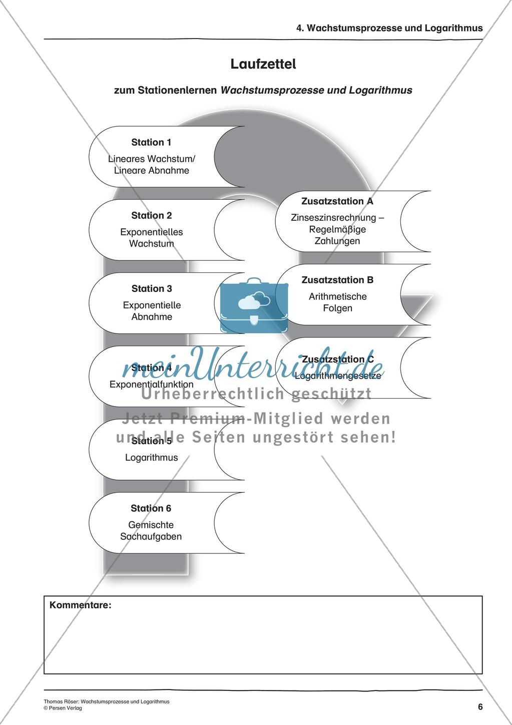 Wachstumsprozesse und Logarithmus Preview 8