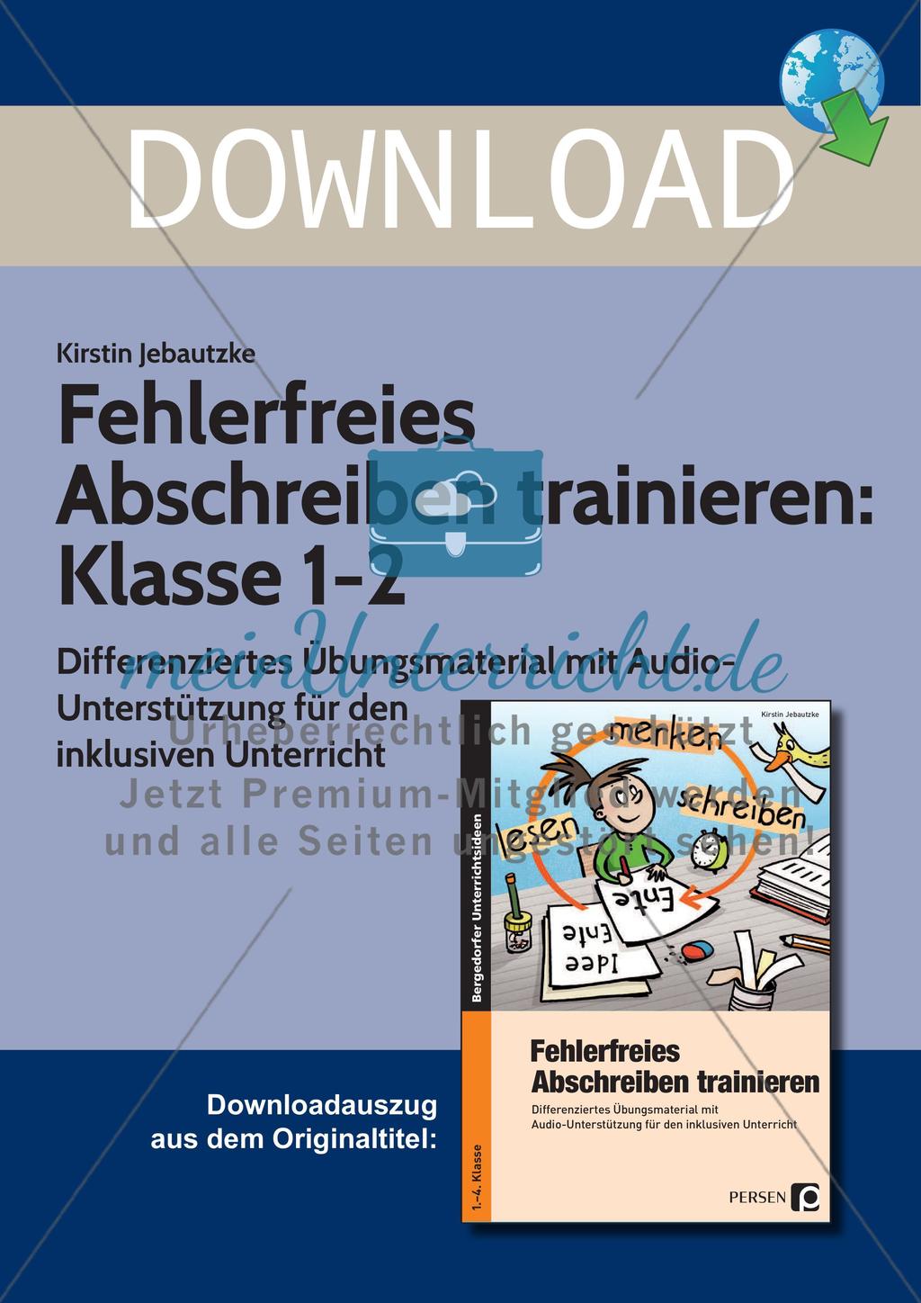 Üben der Rechtschreibfähigkeit Preview 1