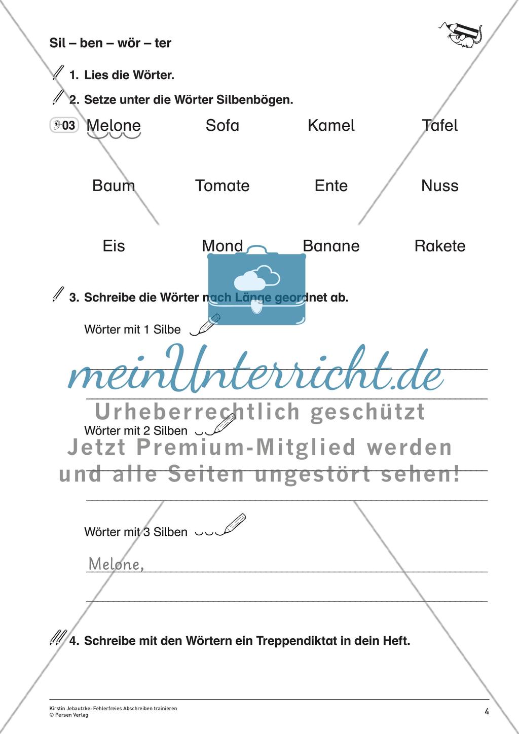 Üben der Rechtschreibfähigkeit Preview 6