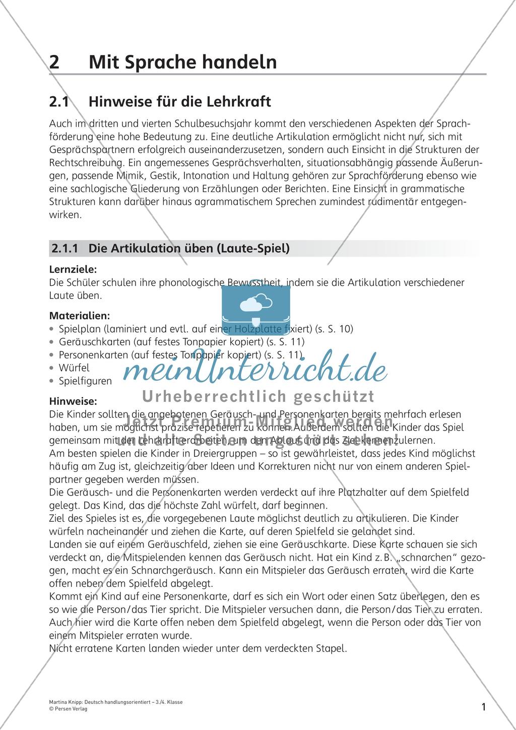 Handlungsorientiertes Handeln mit Sprache Preview 3