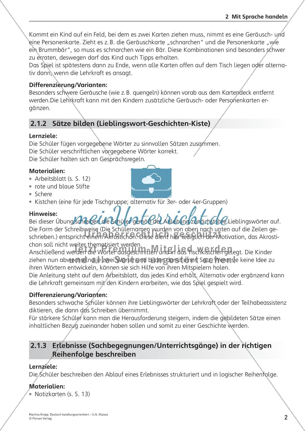 Handlungsorientiertes Handeln mit Sprache Preview 4