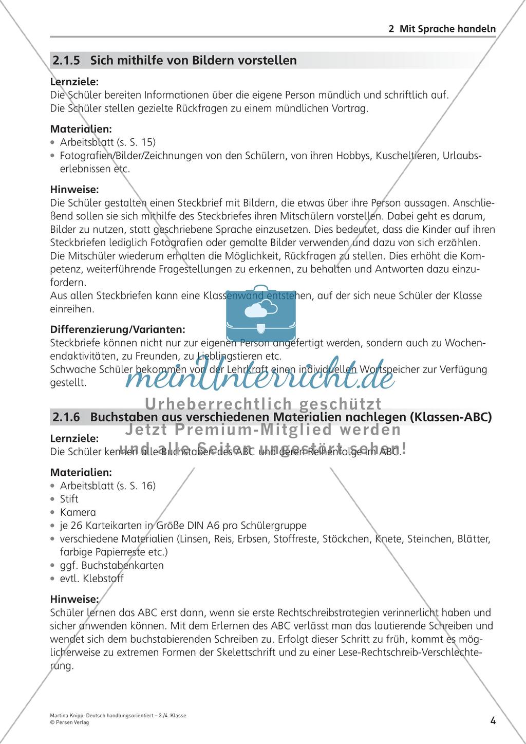Handlungsorientiertes Handeln mit Sprache Preview 6
