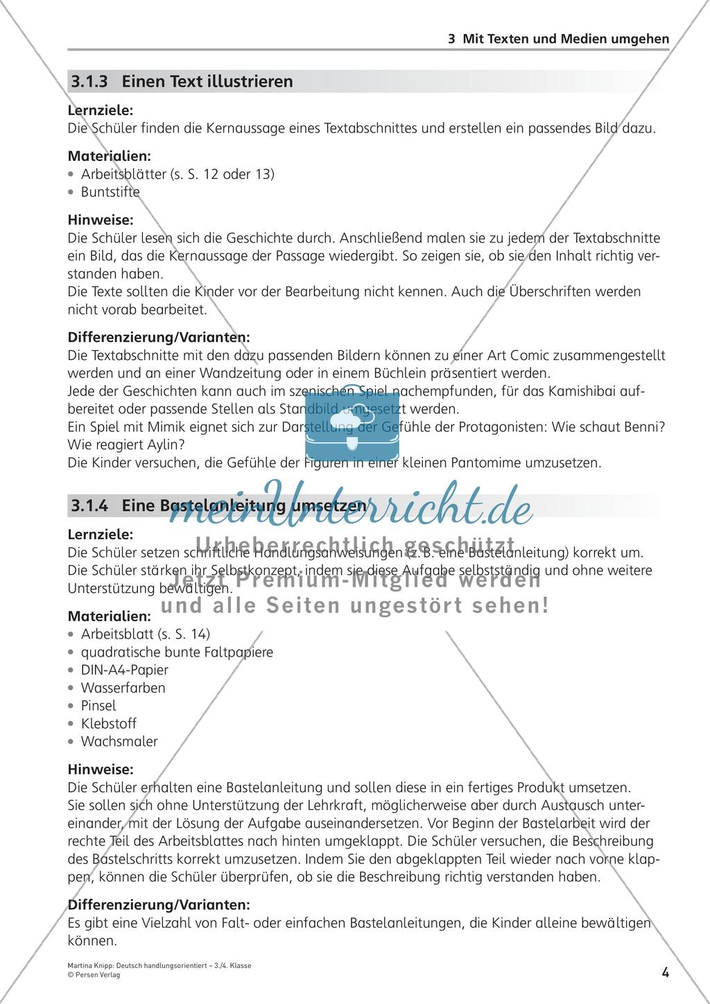 Handlungsorientierter Umgang mit Texten und Medien Preview 6