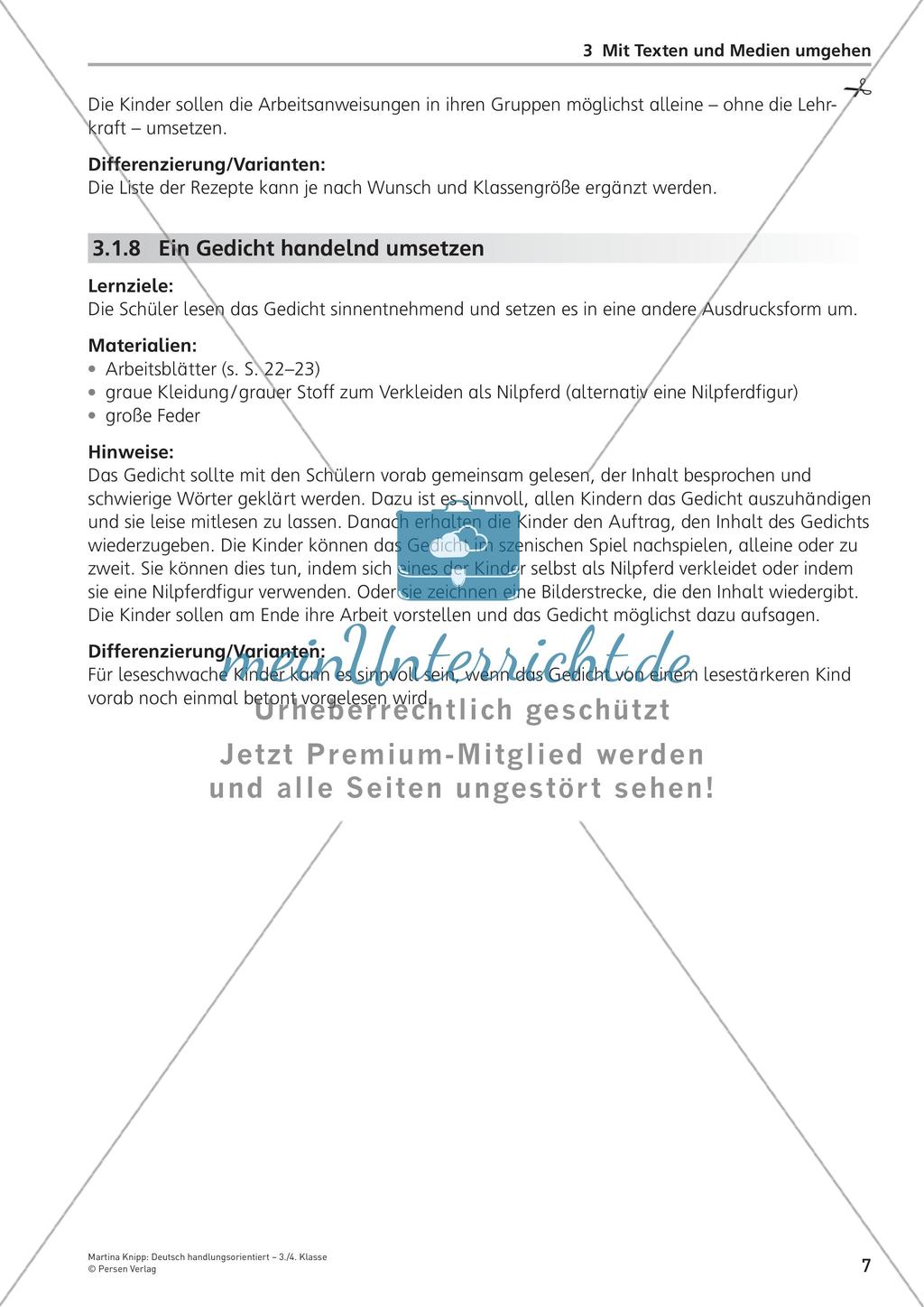 Handlungsorientierter Umgang mit Texten und Medien Preview 9
