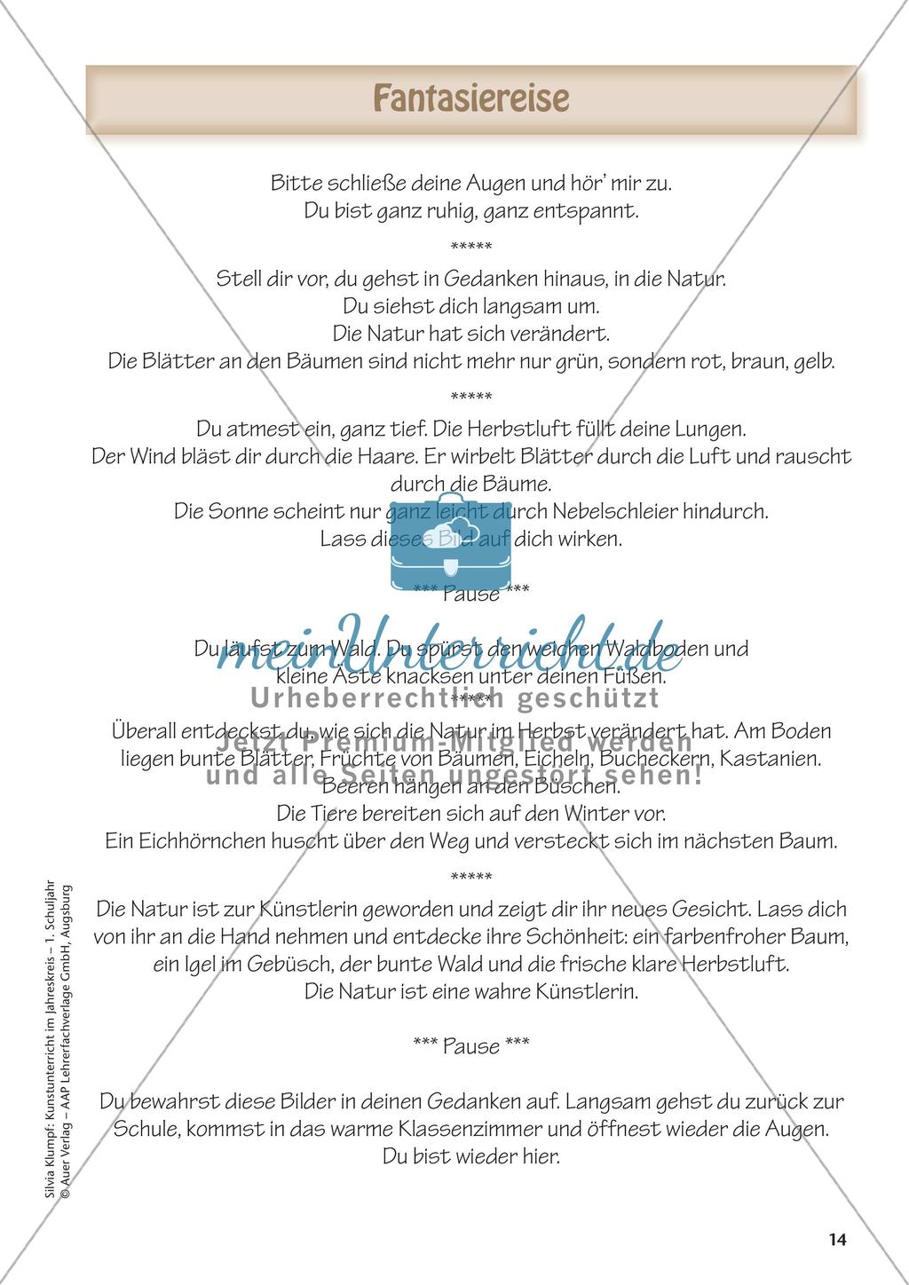 Kunstunterricht im Jahreskreis: Herbst Preview 16