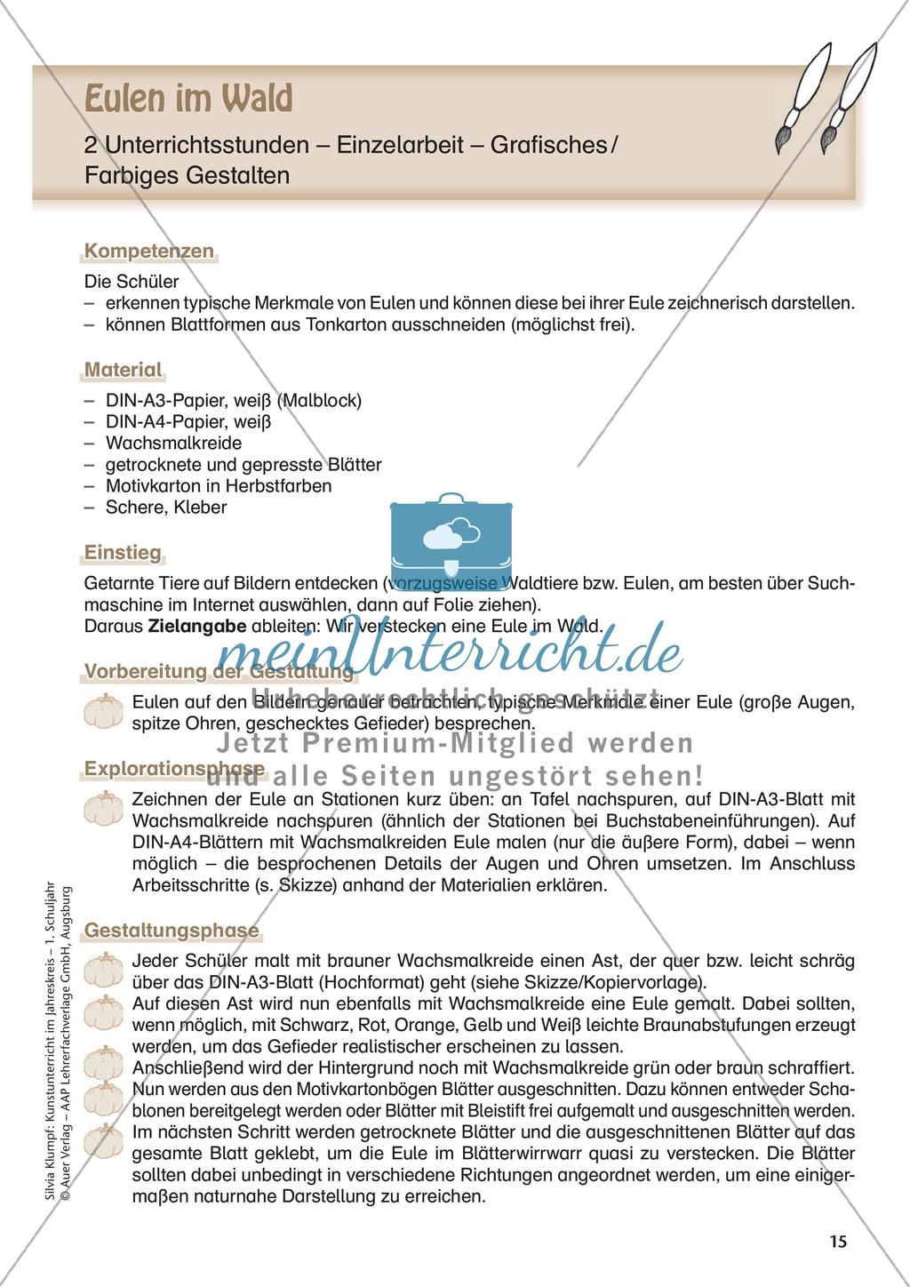 Kunstunterricht im Jahreskreis: Herbst Preview 17