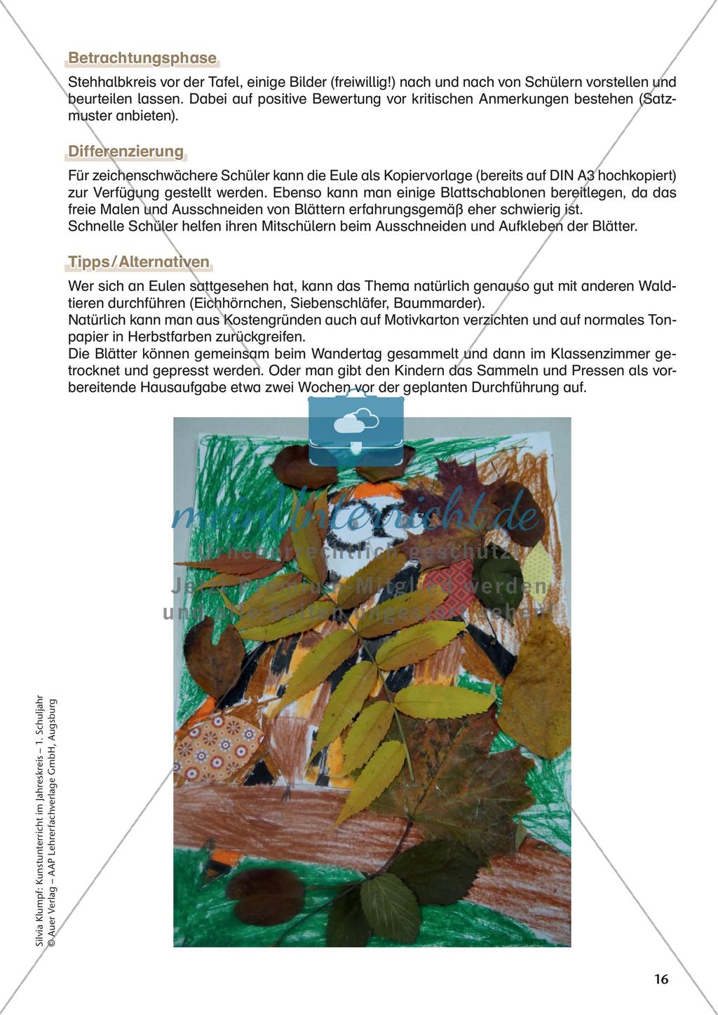 Kunstunterricht im Jahreskreis: Herbst Preview 18