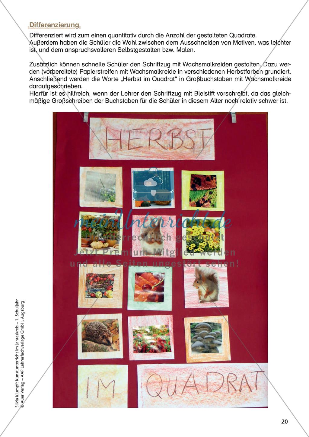 Kunstunterricht im Jahreskreis: Herbst Preview 22
