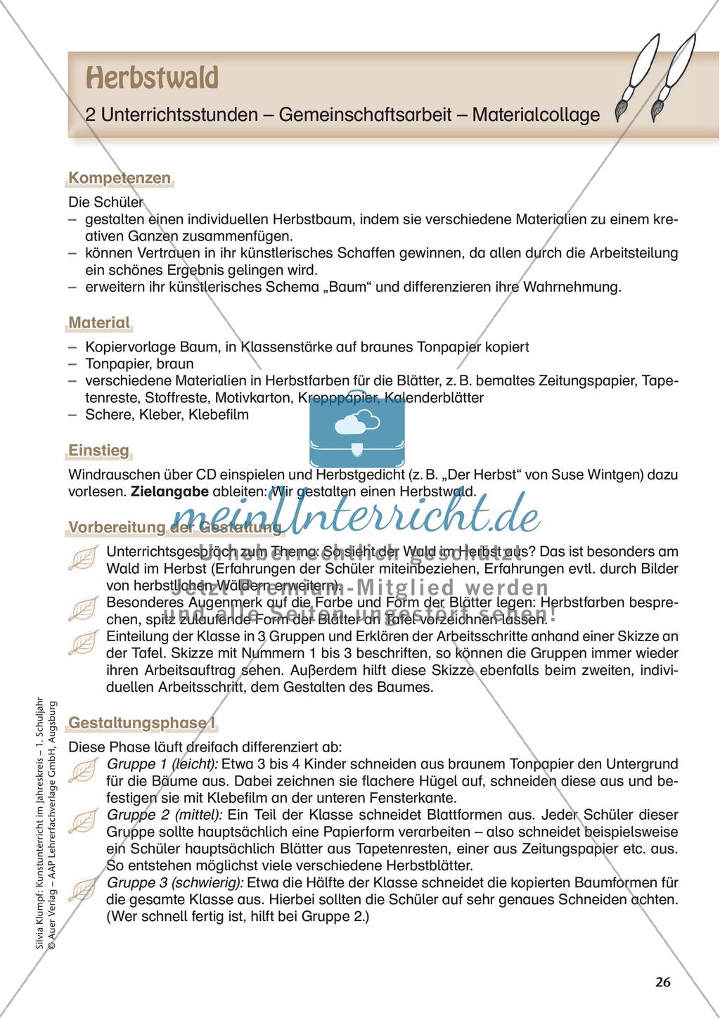 Kunstunterricht im Jahreskreis: Herbst Preview 28