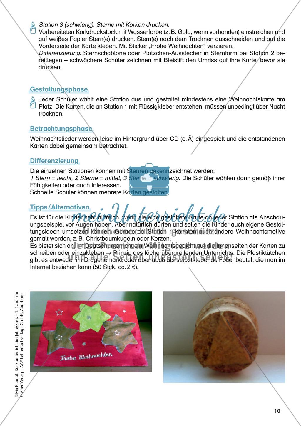 Kunstunterricht im Jahreskreis: Winter Preview 12