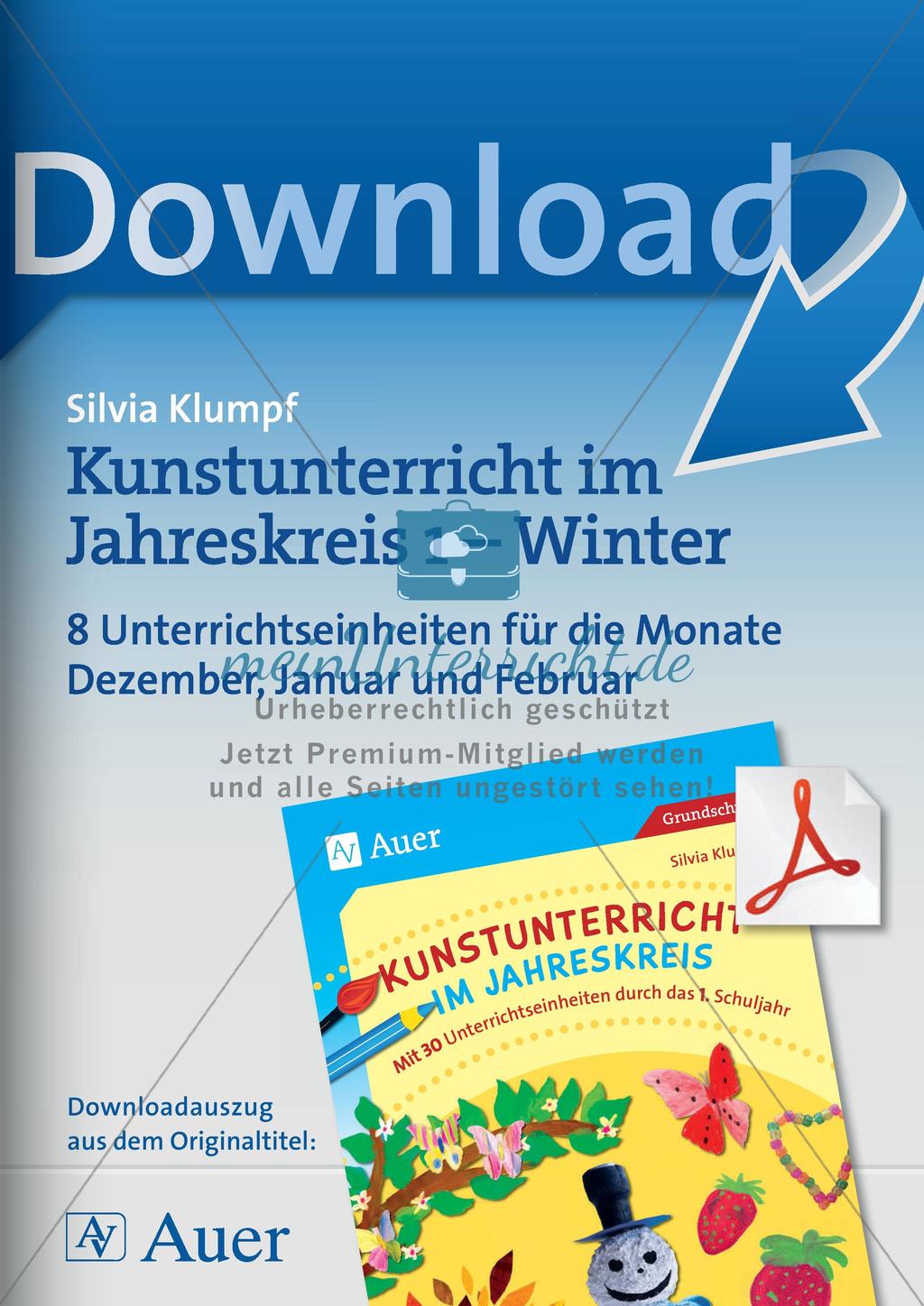 Kunstunterricht im Jahreskreis: Winter Preview 1