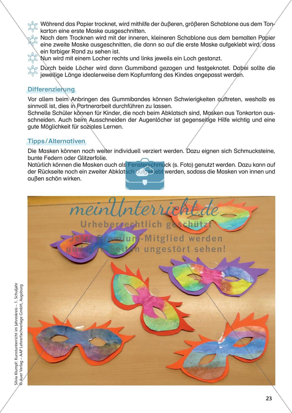 Kunstunterricht im Jahreskreis: Winter Preview 25
