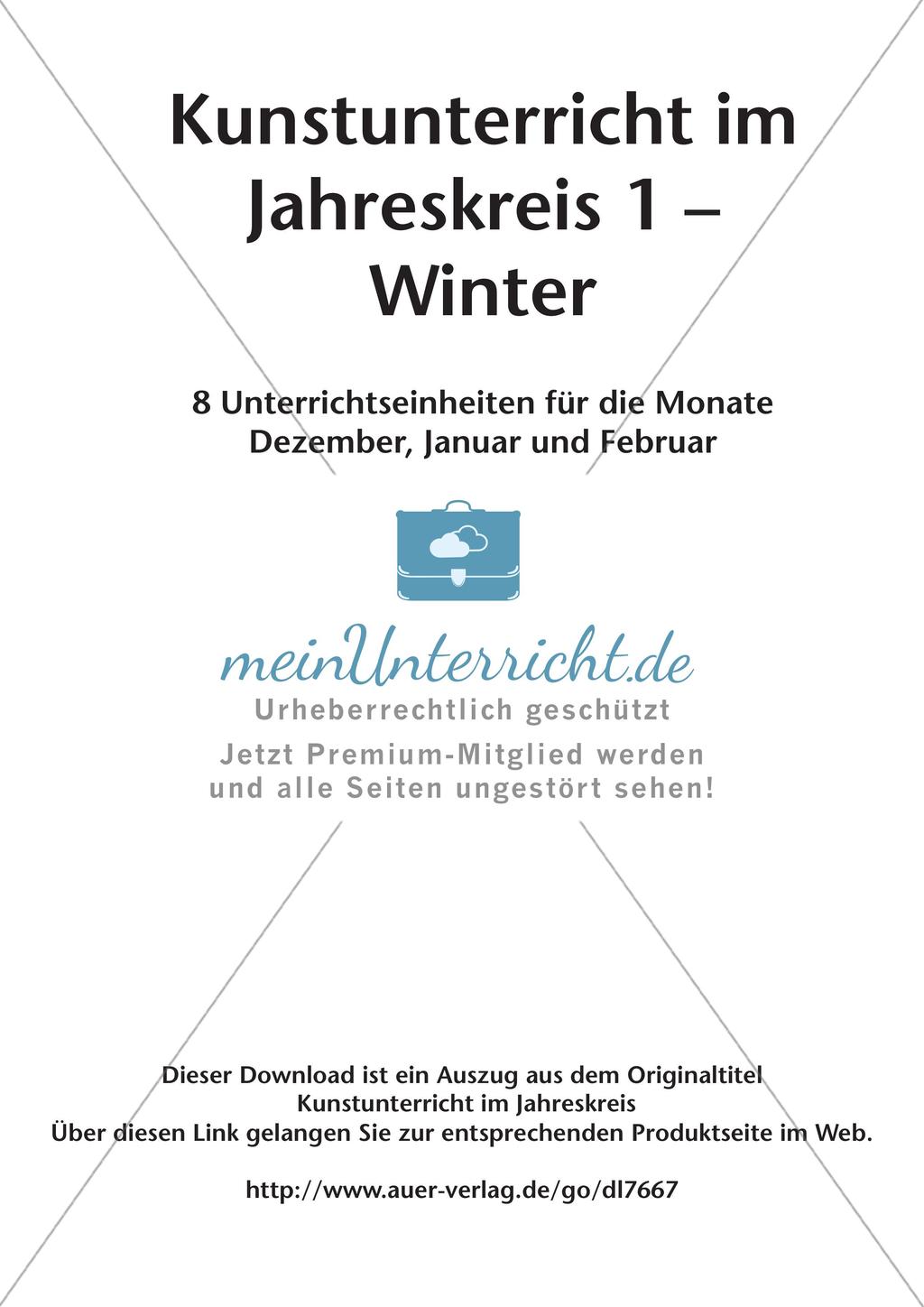 Kunstunterricht im Jahreskreis: Winter Preview 2
