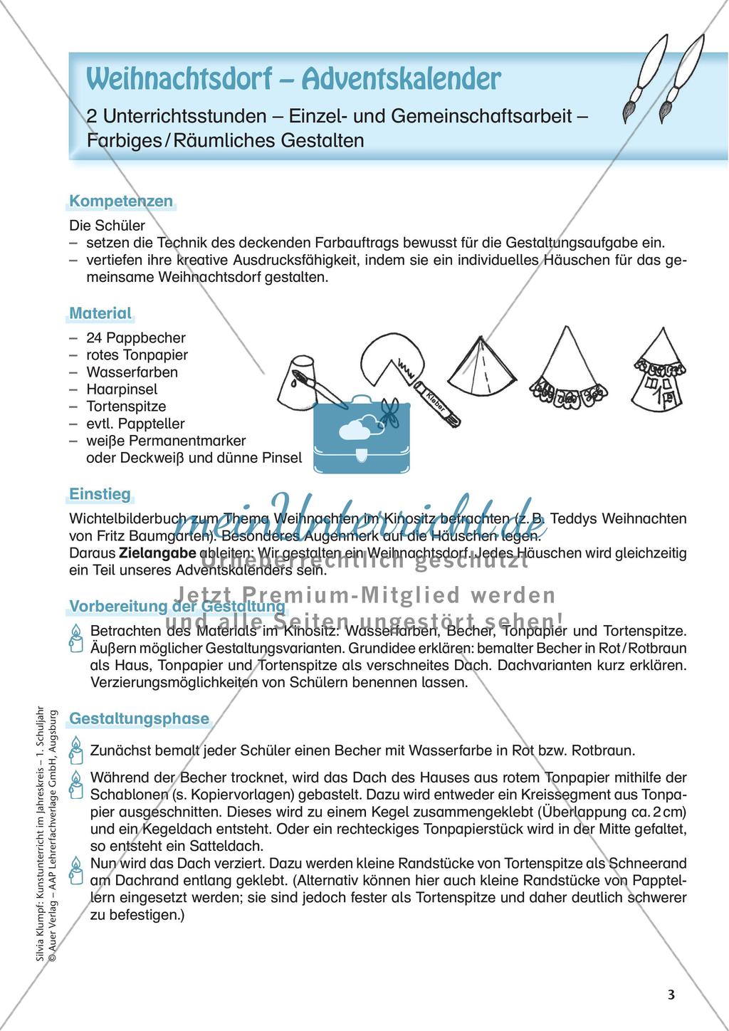Kunstunterricht im Jahreskreis: Winter Preview 5