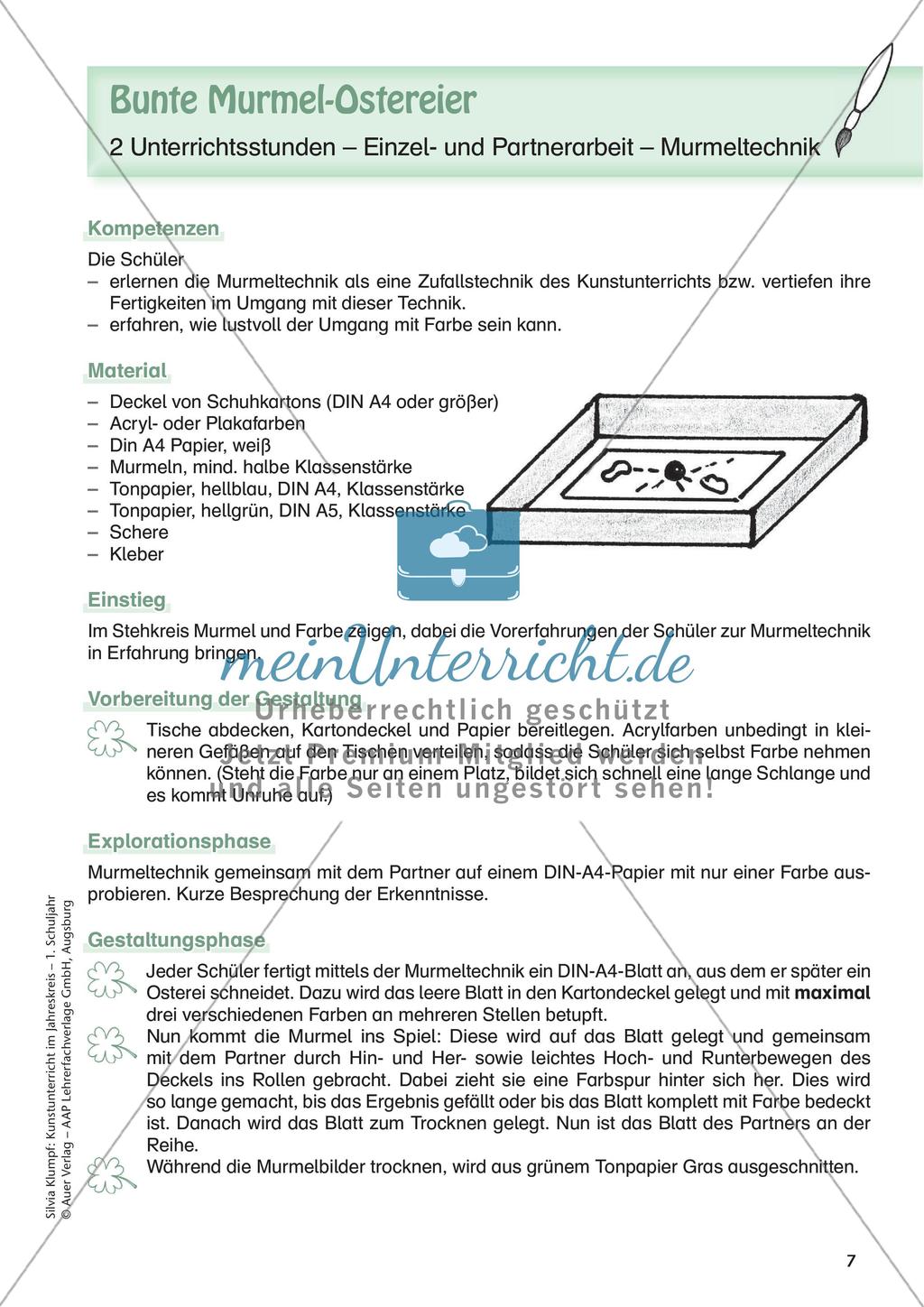 Kunstunterricht im Jahreskreis: Frühling Preview 9