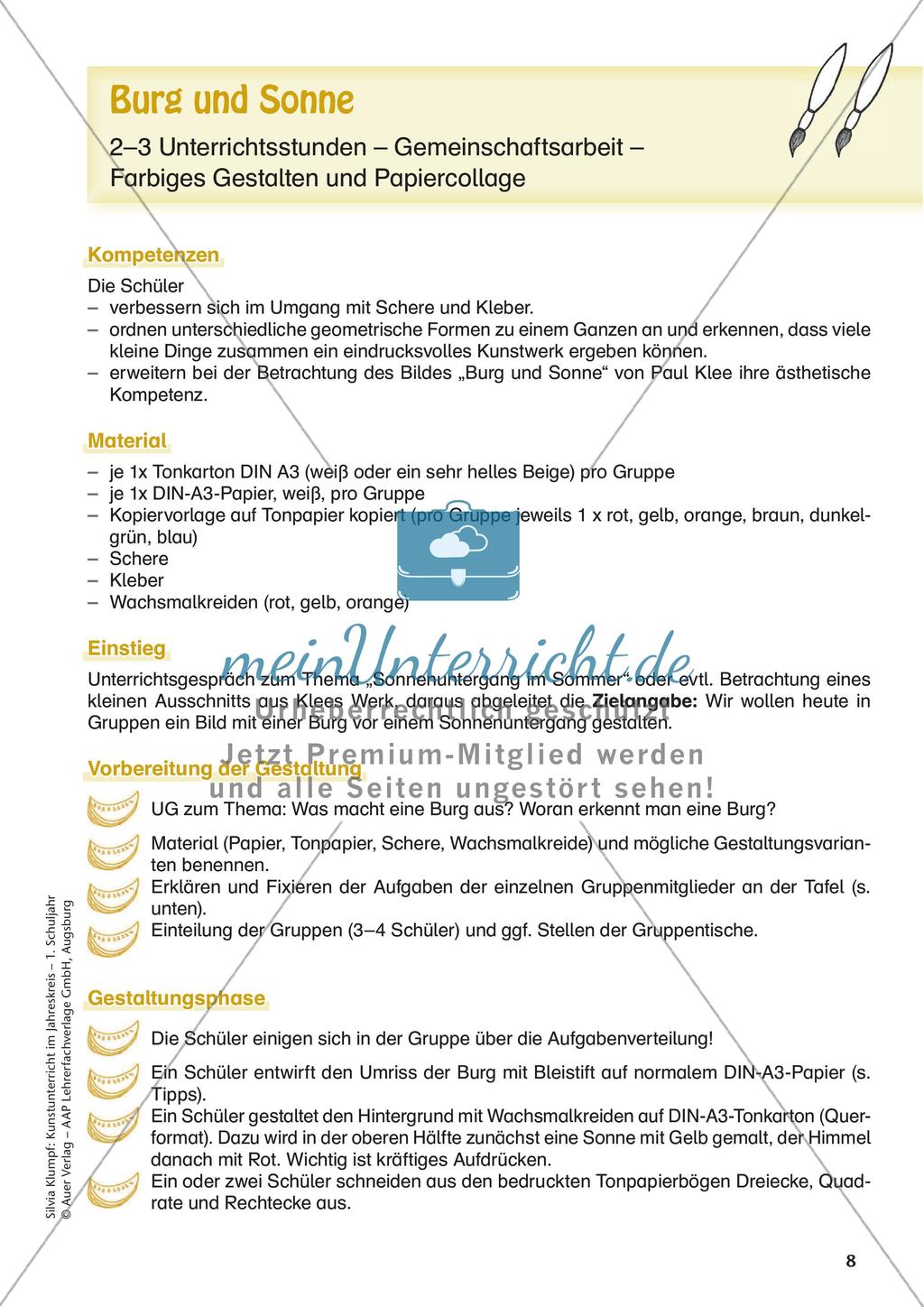 Kunstunterricht im Jahreskreis: Sommer Preview 10