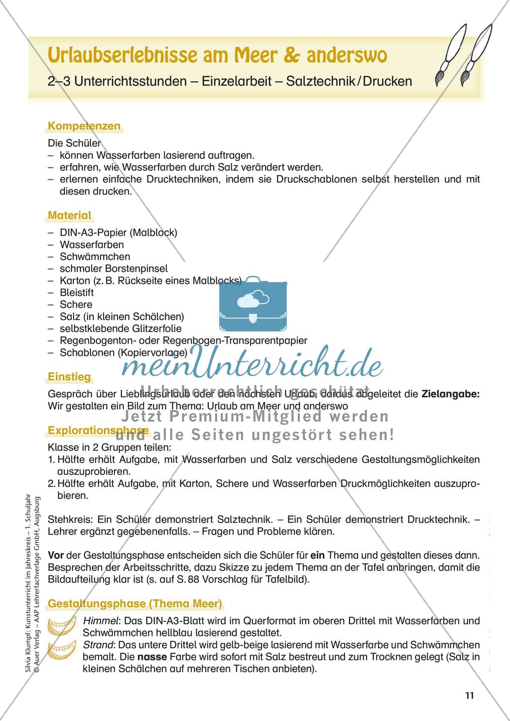 Kunstunterricht im Jahreskreis: Sommer Preview 13