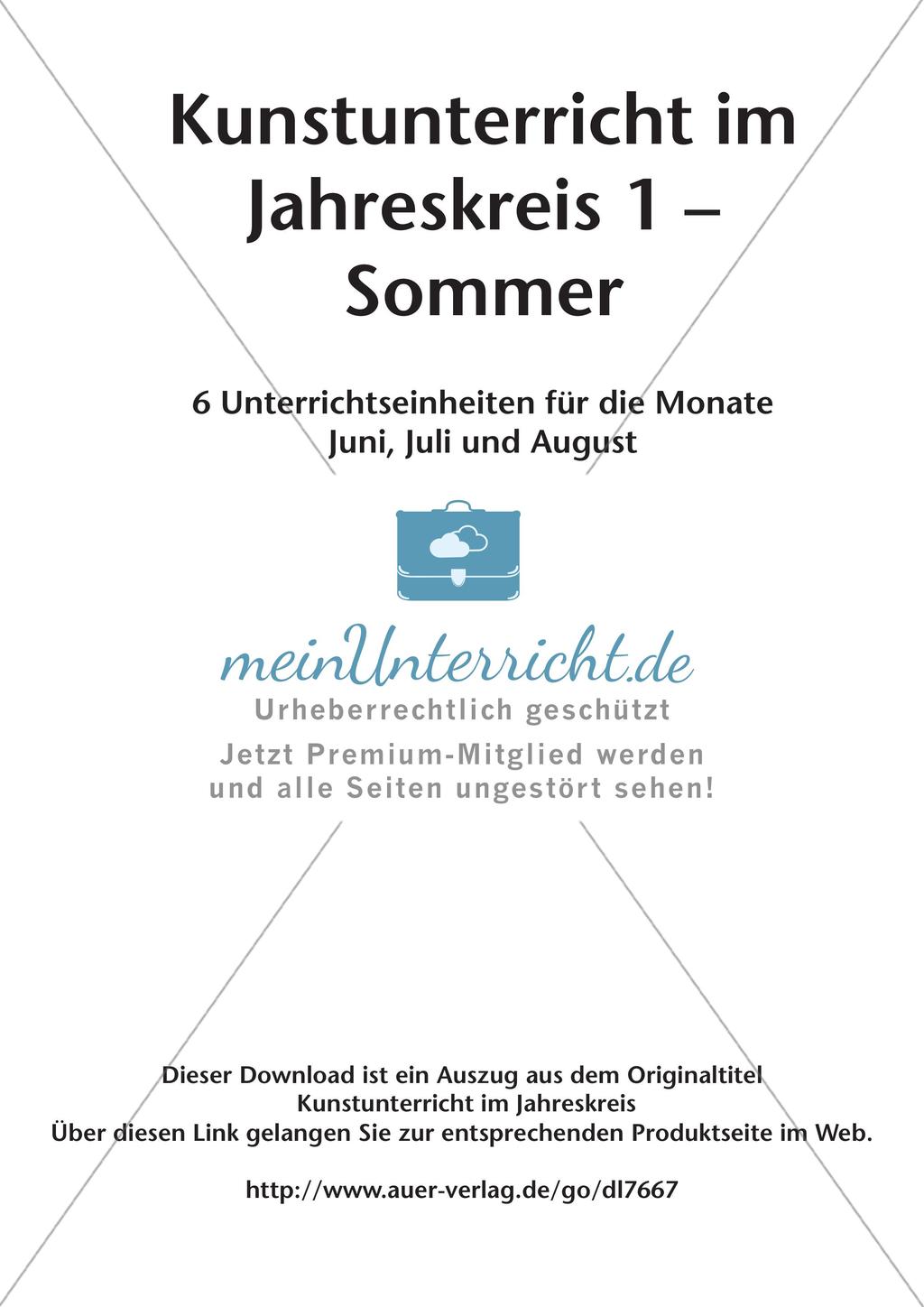 Kunstunterricht im Jahreskreis: Sommer Preview 2
