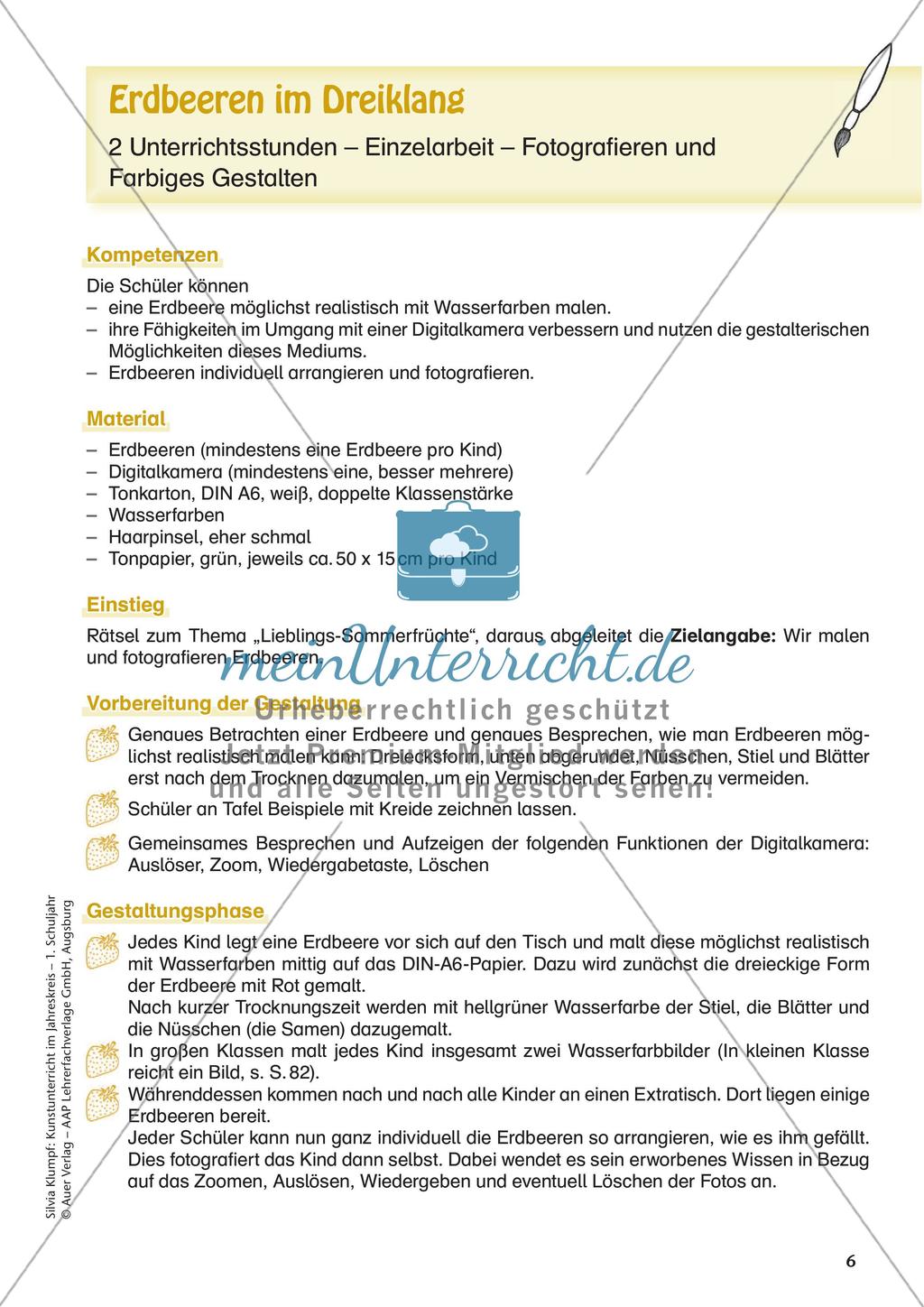 Kunstunterricht im Jahreskreis: Sommer Preview 8