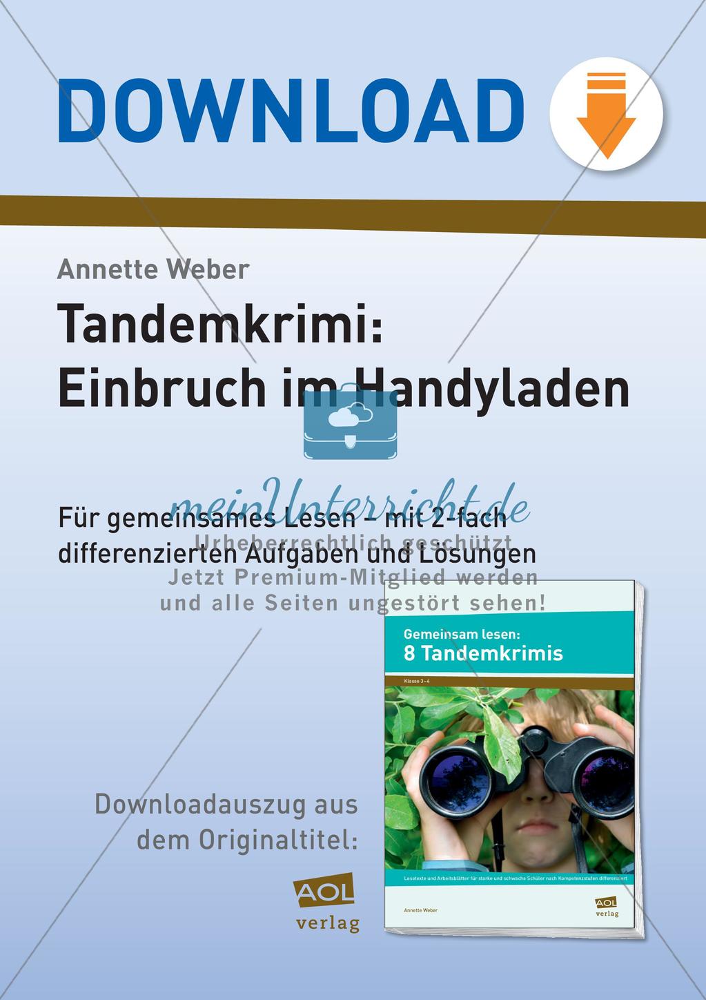 Tandemkrimi: Einbruch im Handyladen Preview 1
