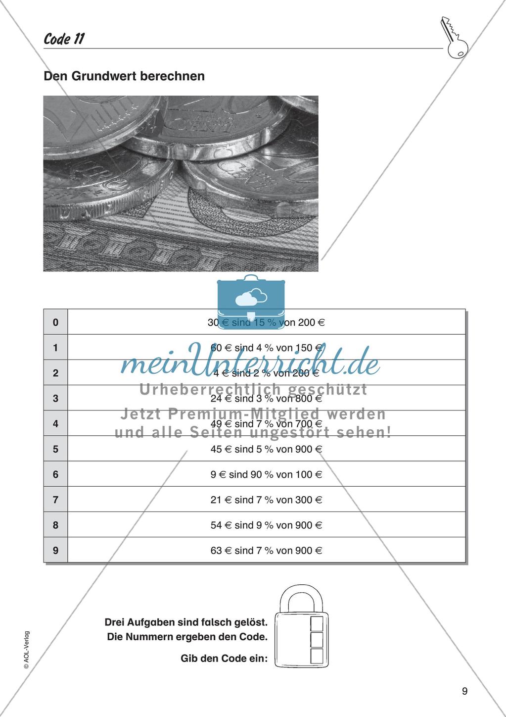 Codeknacker: Prozentrechnung Preview 11
