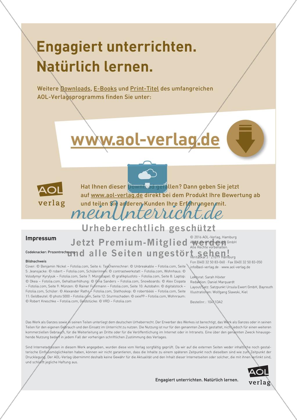 Codeknacker: Prozentrechnung Preview 16