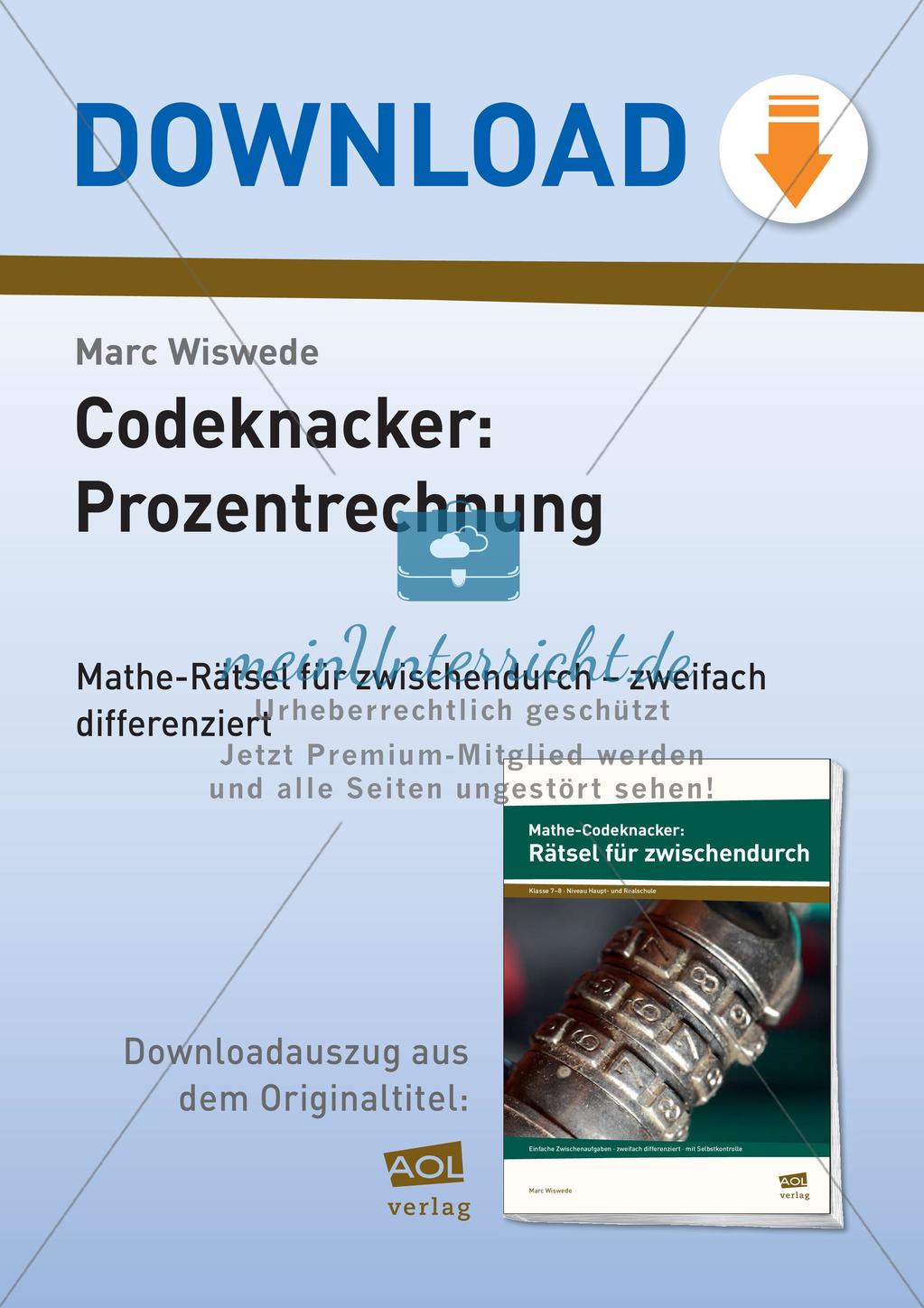 Codeknacker: Prozentrechnung Preview 1