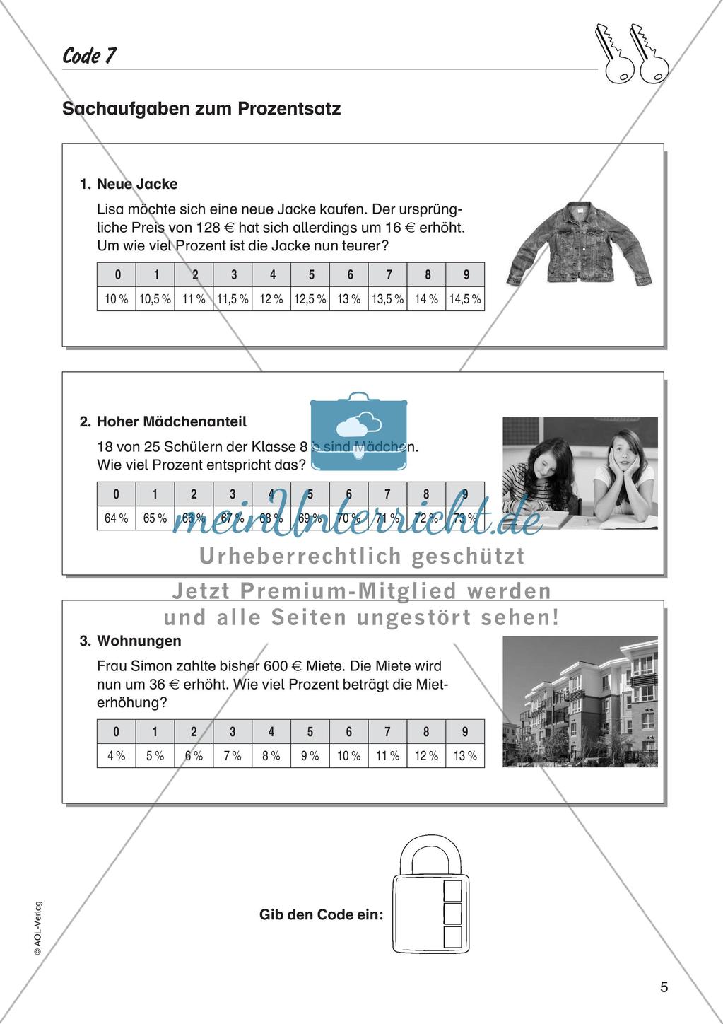 Codeknacker: Prozentrechnung Preview 7