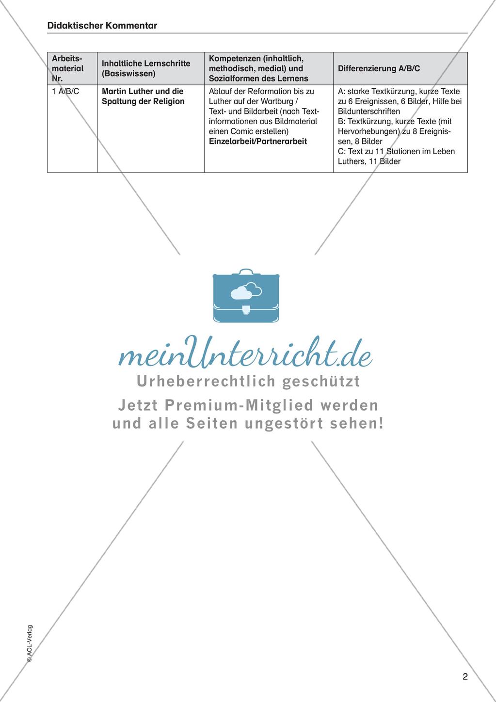 Der Beginn der Neuzeit: Martin Luther Preview 4