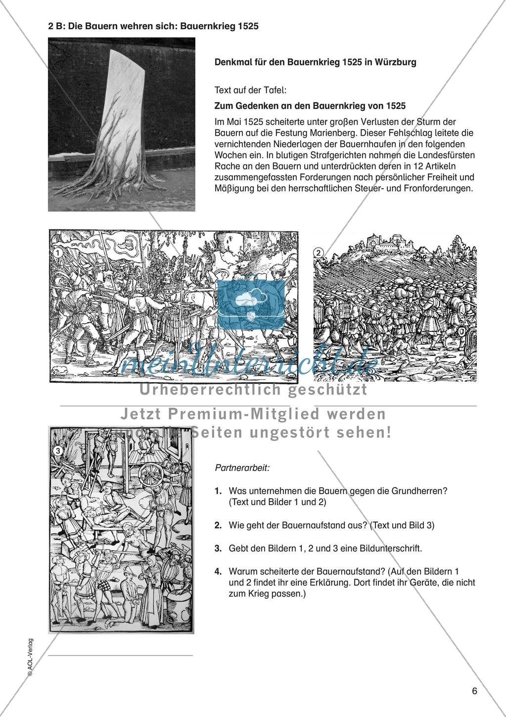 Der Beginn der Neuzeit: Der Bauernkrieg Preview 8