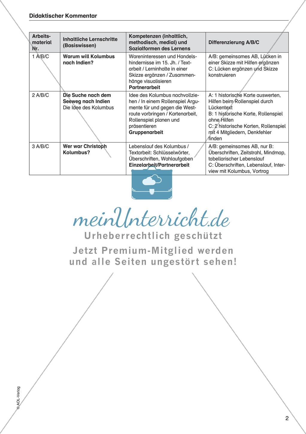 Der Beginn der Neuzeit: Christoph Kolumbus Preview 4