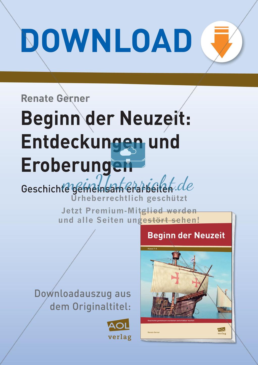 Der Beginn der Neuzeit: Die Entdeckungen und Eroberungen Preview 1