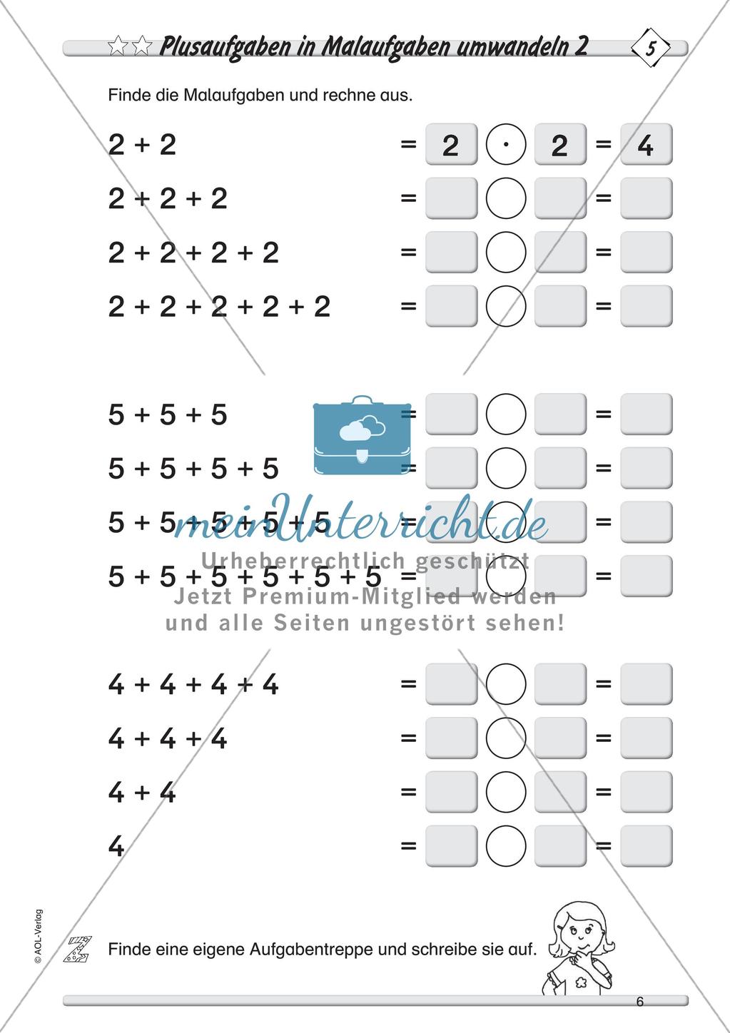 Multiplikation: Einführung Preview 8