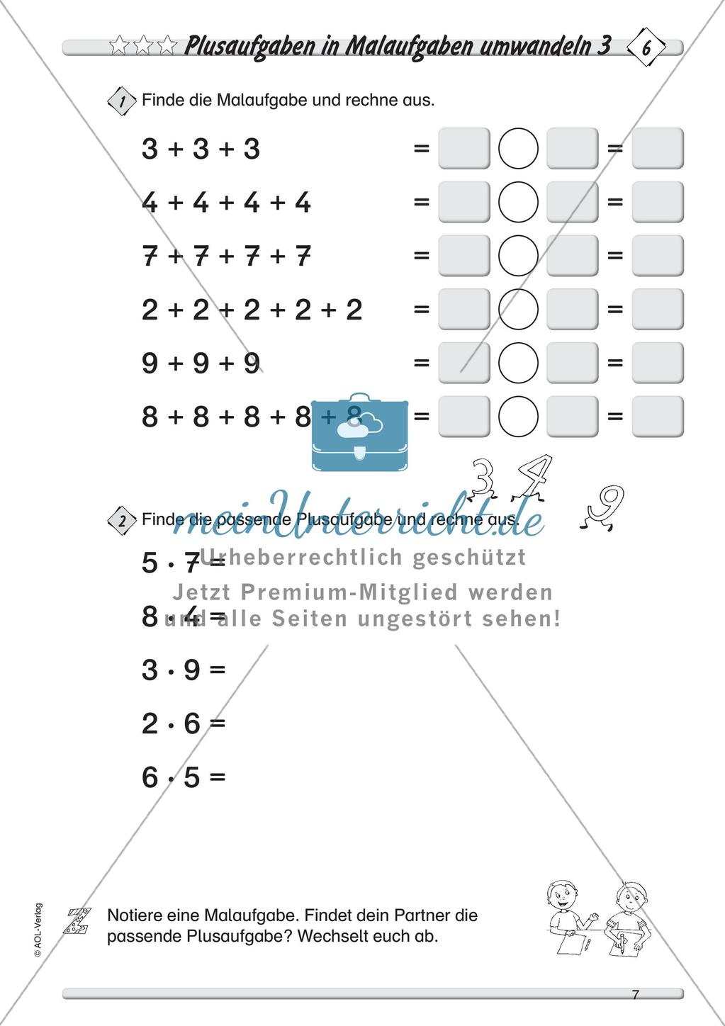 Multiplikation: Einführung Preview 9