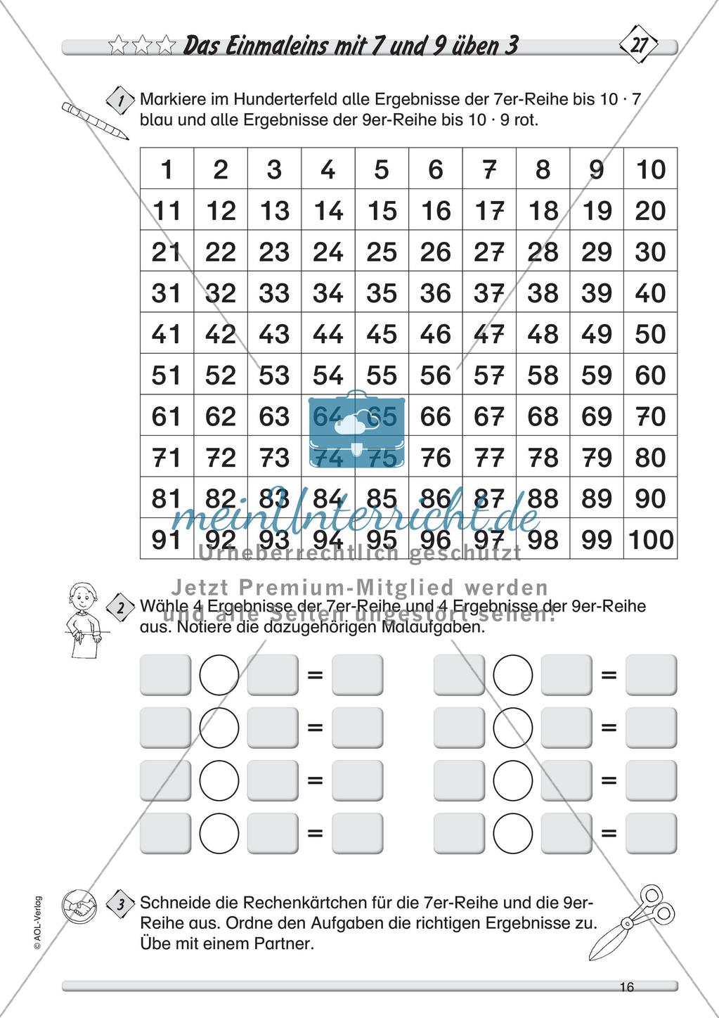 Multiplikation: Einmaleinsreihen Preview 18