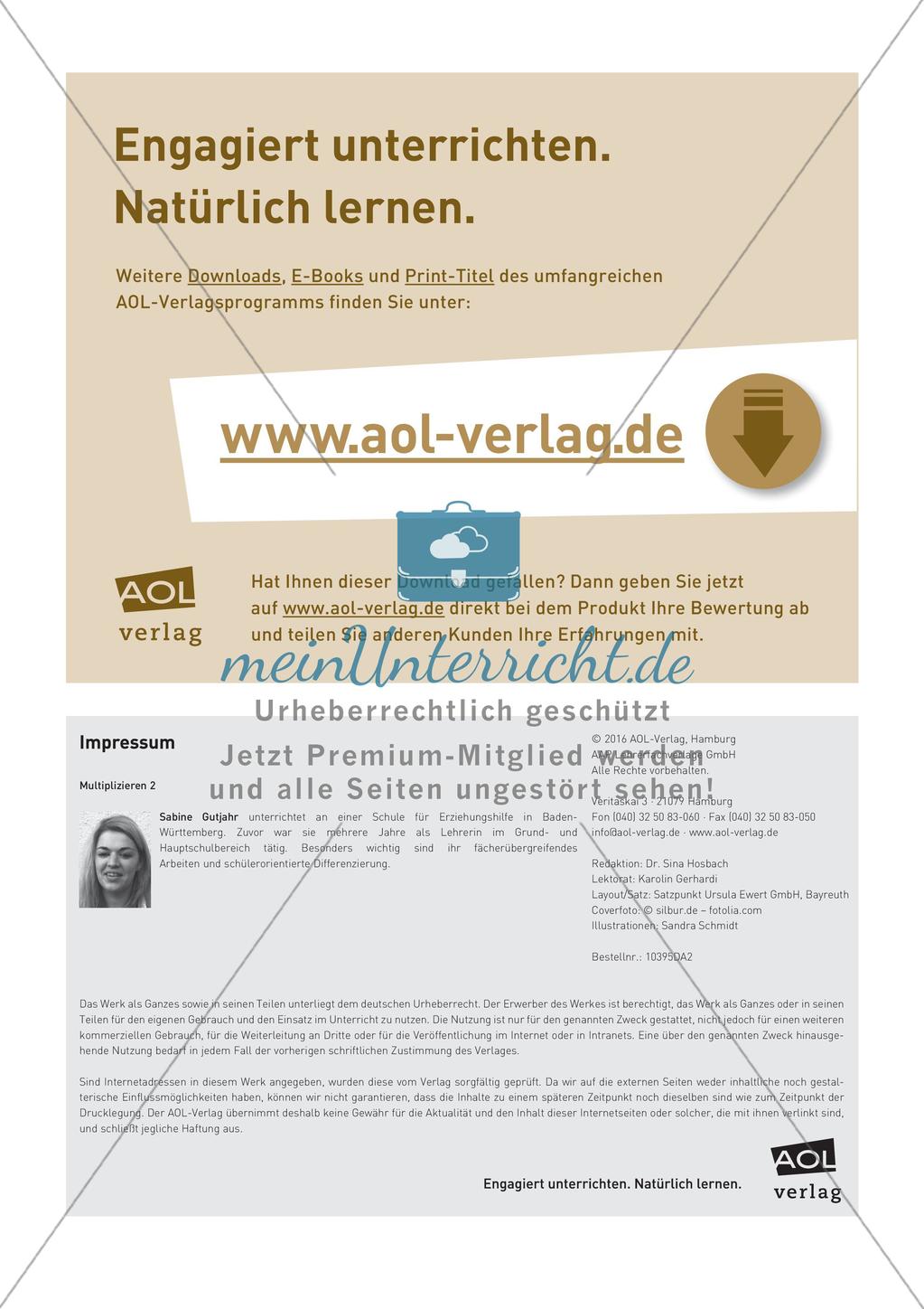 Multiplikation: Einmaleinsreihen Preview 23