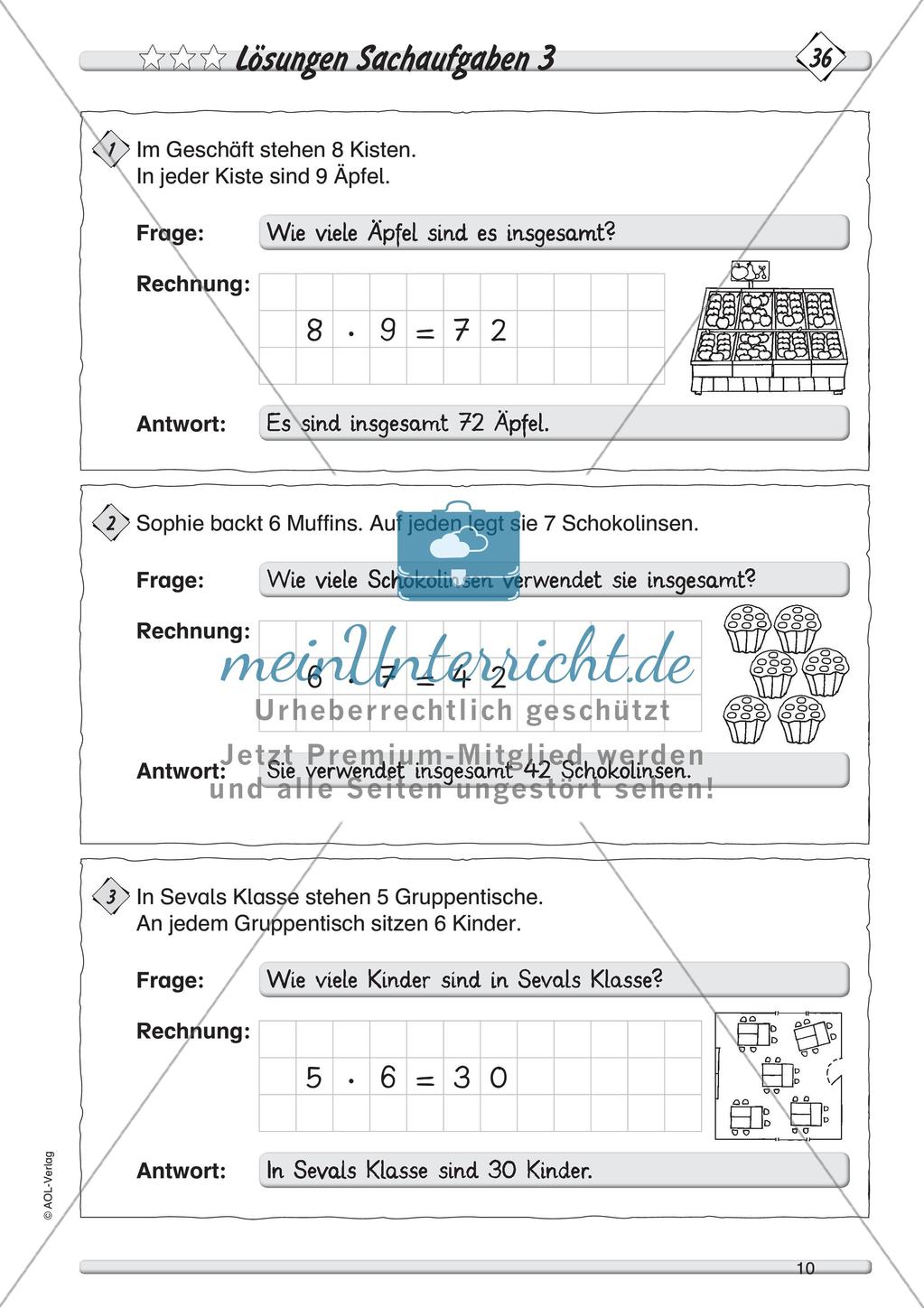 Multiplikation: Rechenübungen und Sachaufgaben Preview 12