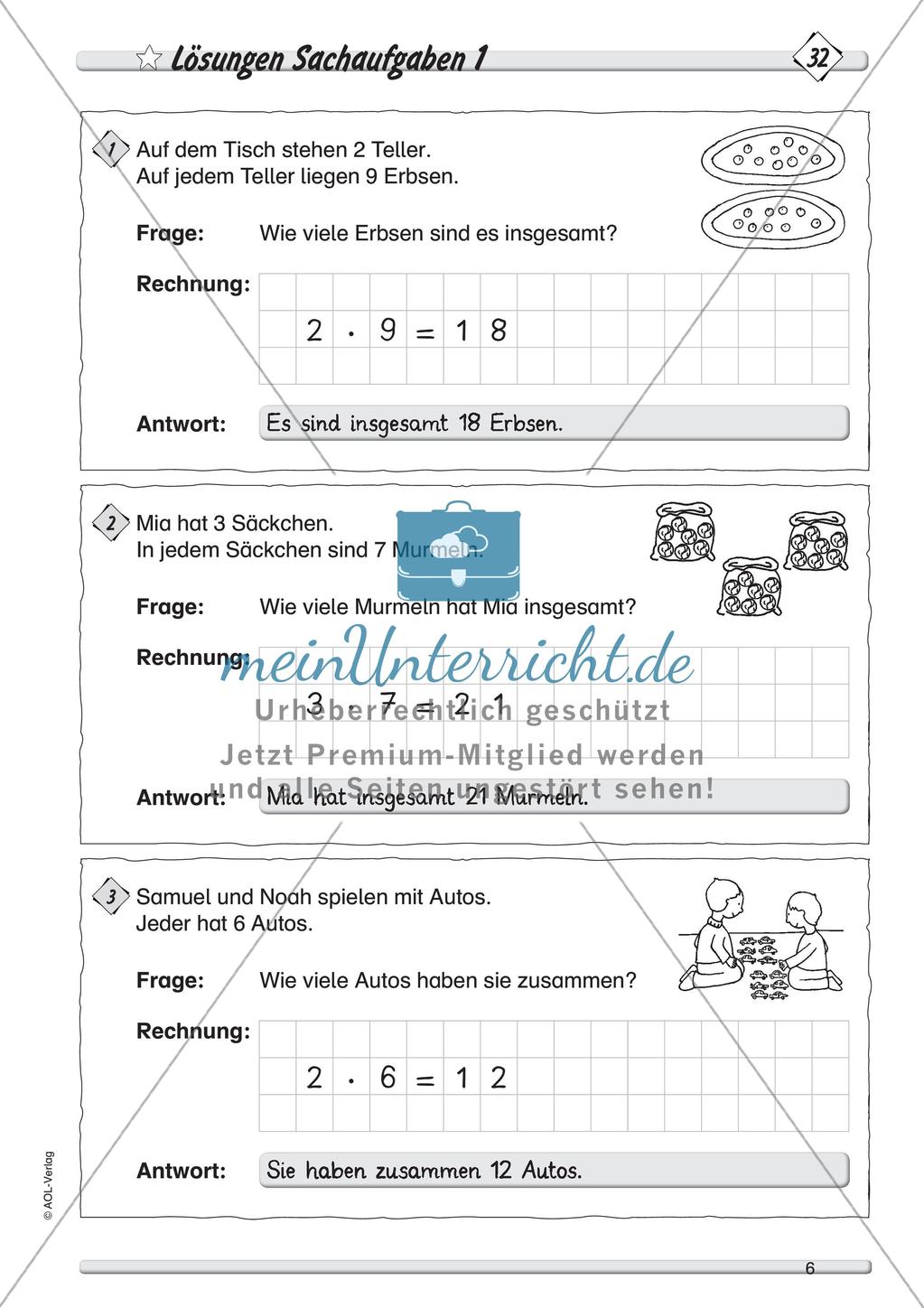 Multiplikation: Rechenübungen und Sachaufgaben Preview 8