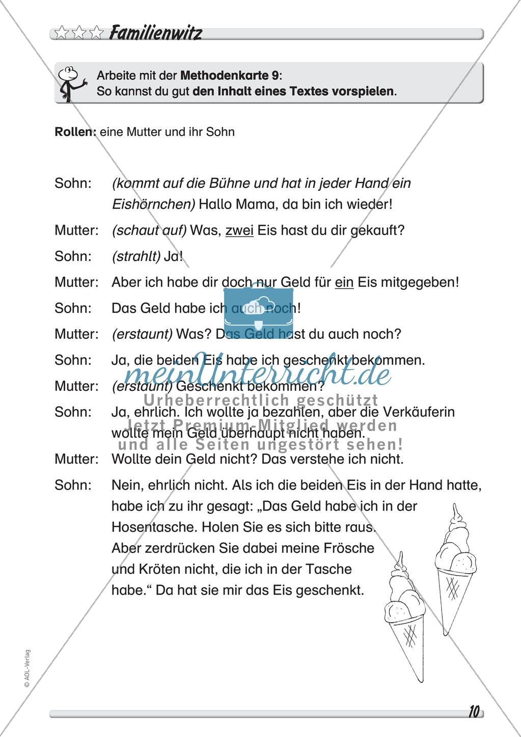 Lesestrategie: Vorspielen eines Textes Preview 12
