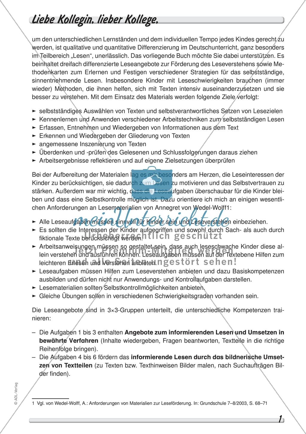 Lesestrategie: Vorspielen eines Textes Preview 3