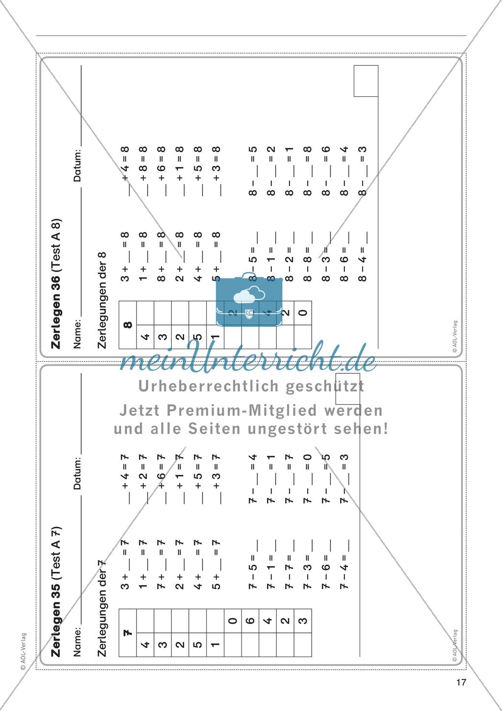 Zahlzerlegung im Zahlenraum 10 Preview 19