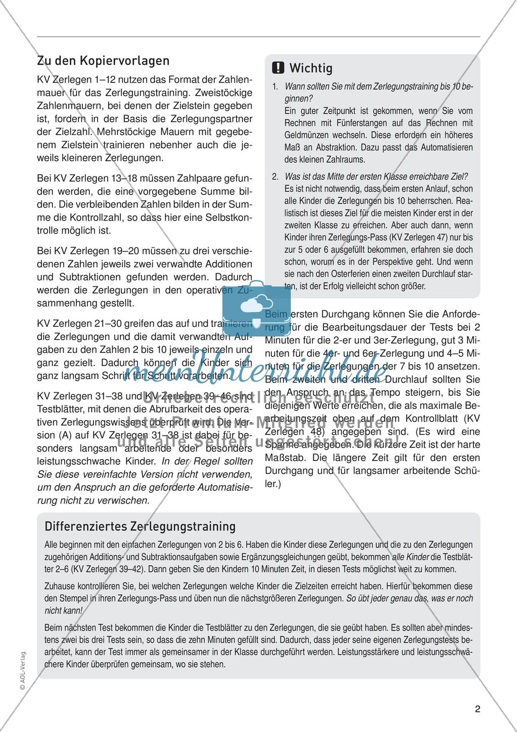 Zahlzerlegung im Zahlenraum 10 Preview 4