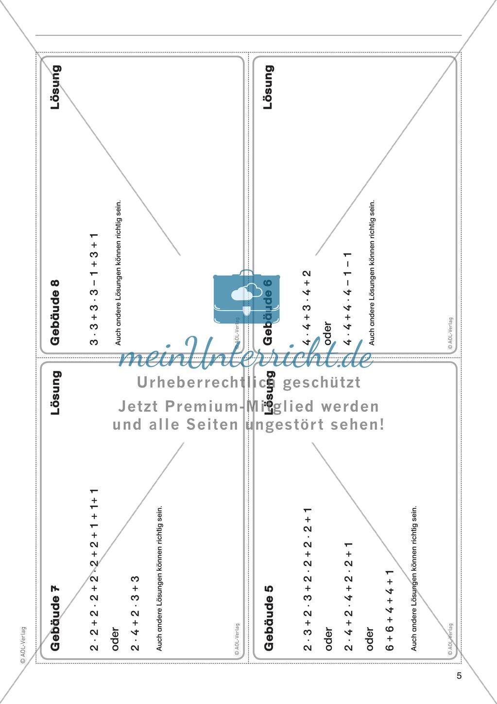 Zählen: Gebäude als Lernanlass Preview 7