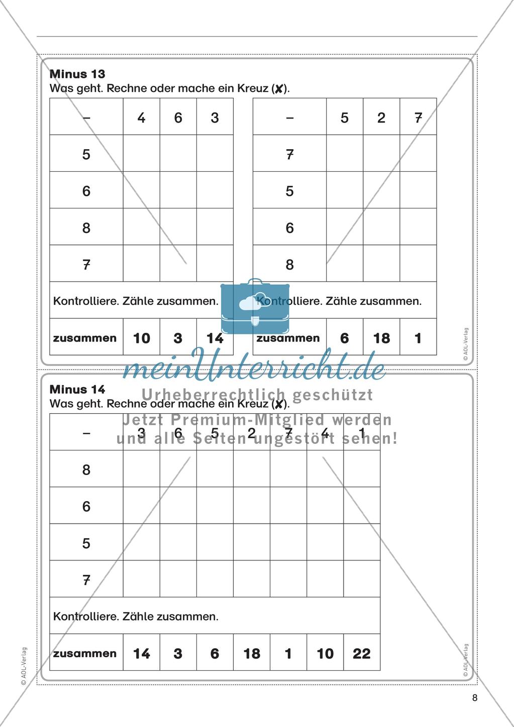 Subtraktion im Zahlenraum bis 20 Preview 10