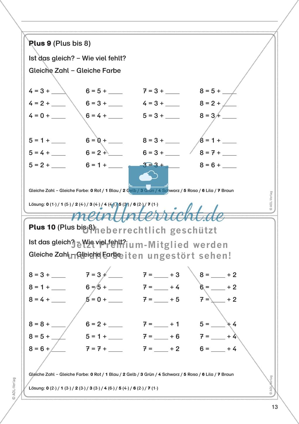 Subtraktion im Zahlenraum bis 20 Preview 15