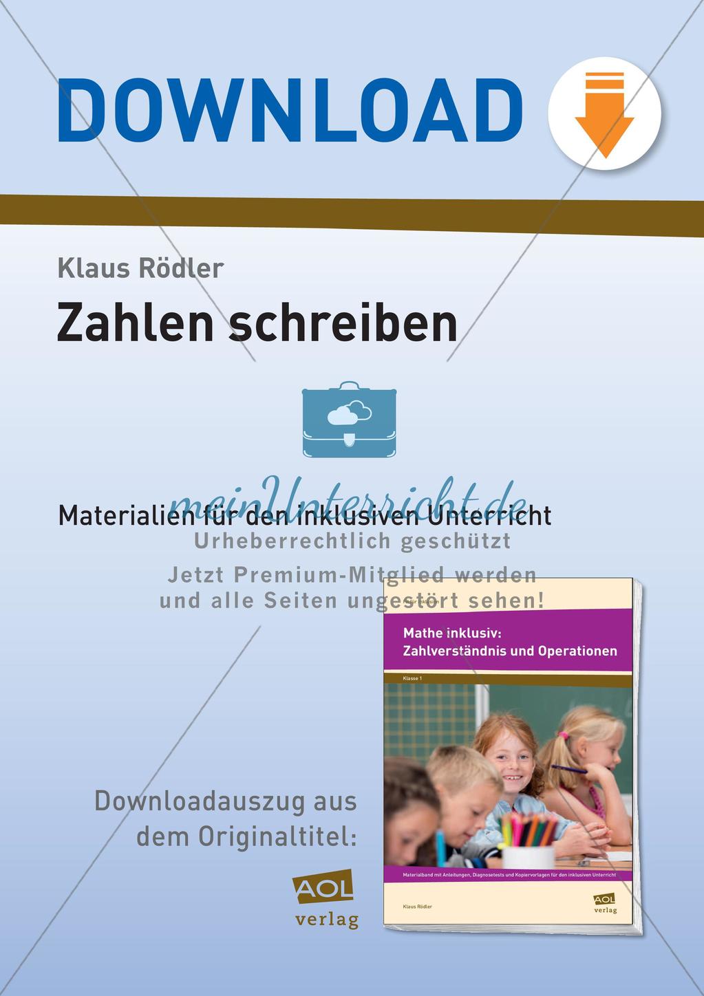 Schreiben von Zahlen Preview 1