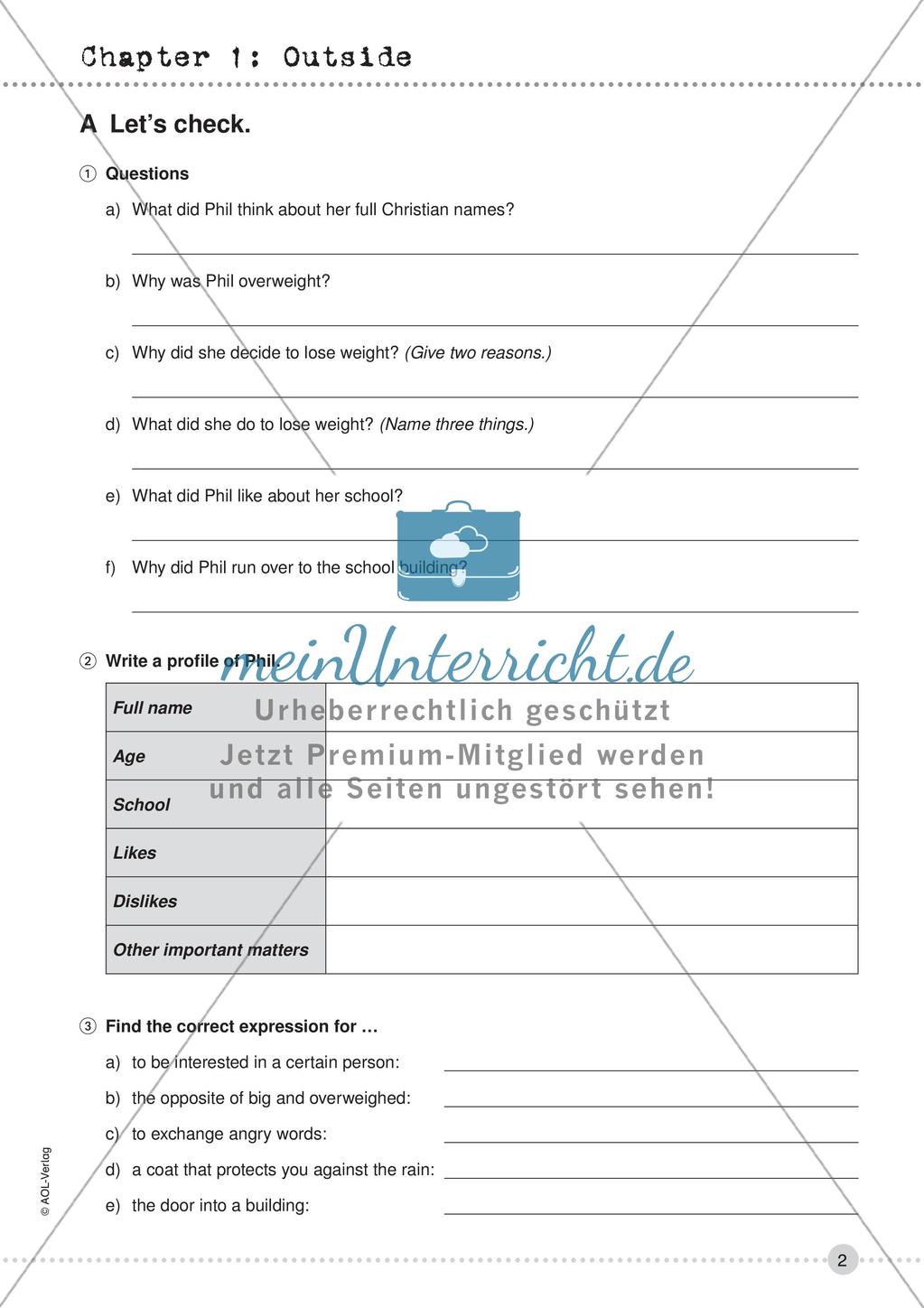 School on Fire - Begleitmaterial zu Chapter 1: Outside Preview 4