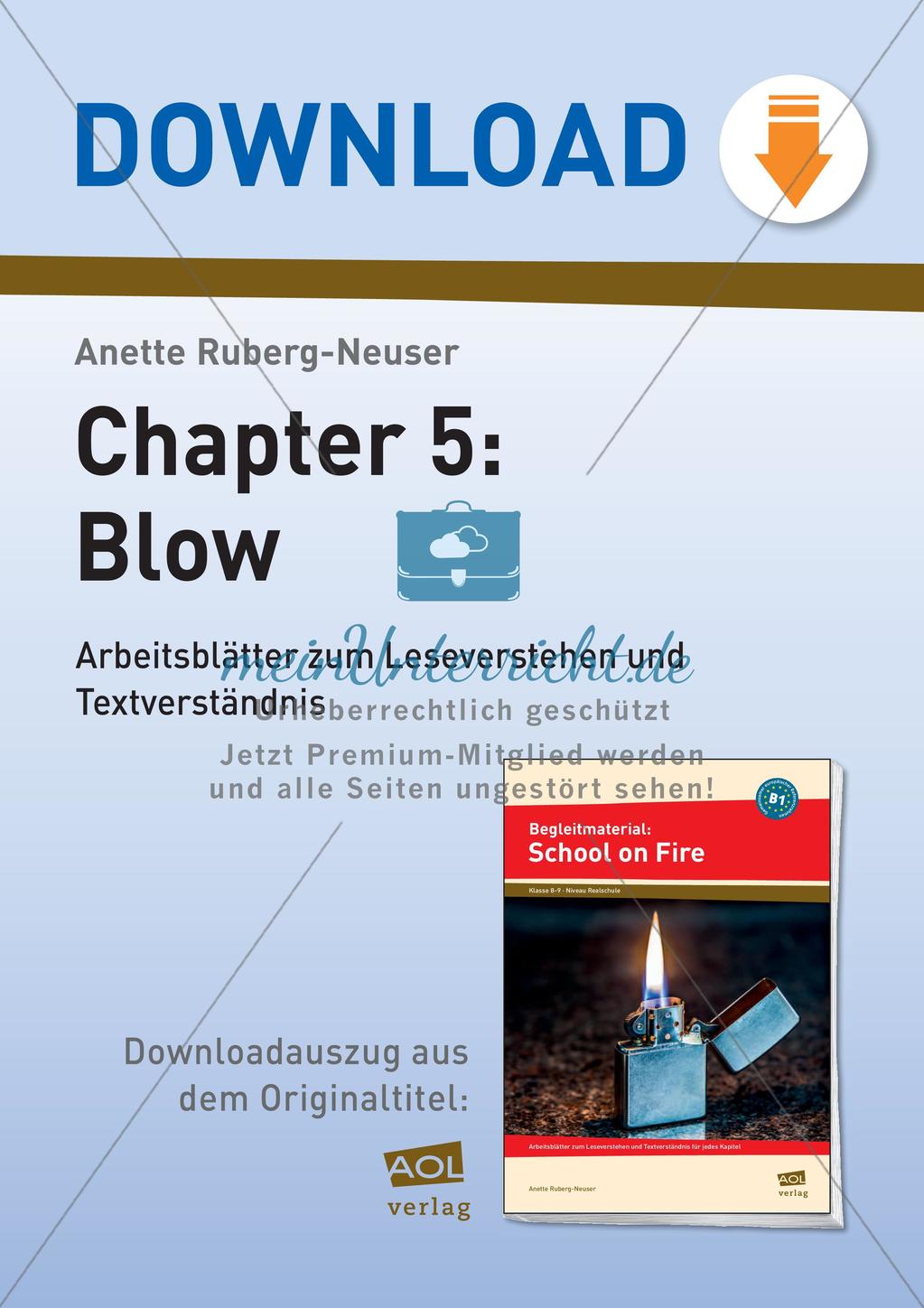 School on Fire - Begleitmaterial zu Chapter 5: Blow Preview 1